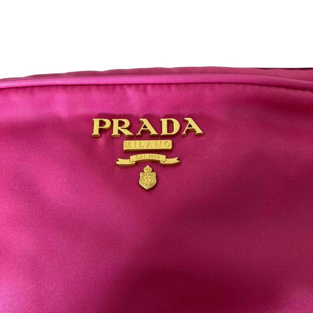 PRADA Pink Canvas Shoulder Bag - Picture 8 of 12